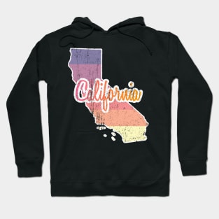 California State Map Vintage Hoodie